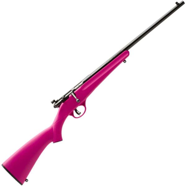 Savage Arms Rascal Compact Blued/Pink Bolt Action Rifle - 22 Long Rifle - 16.13In Savage Rascal Bolt Action Rifle 1291999 1